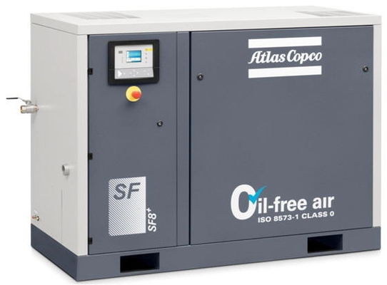 69dB VSD শুকনো ভ্যাকুয়াম পাম্প, 18KW ওয়াটার ইনজেক্টেড কম্প্রেসার Atlas Copco AQ 18